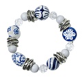 Heinen Delftware Armband - Delfts blauw