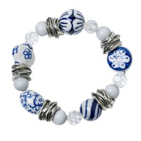 Heinen Delfts blauw Bracelet - Delft blue
