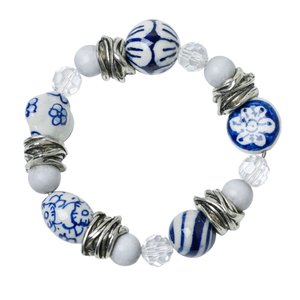 Heinen Delfts blauw Armband - Delfts blauw