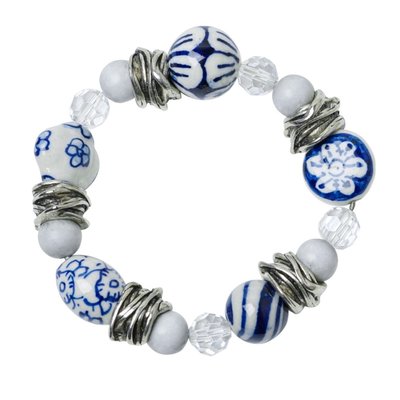Heinen Delfts blauw Armband - Delfter Blau