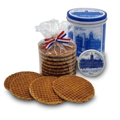 Typisch Hollands Tin stroopwafels with magnet from earthenware Palace on the Dam