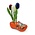 Nijhuis  Souvenir Clog mit 3 Tulpen - Orange 12 cm