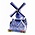 Matix Delft blue village windmill 10 cm