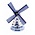 Matix Poldermolen Delfts blauw 9cm
