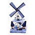 Typisch Hollands Delft Blue Windmill with Kissing Couple