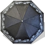 Typisch Hollands Regenschirm Schwarz - in Aufbewahrungstasche Fahrraddekoration