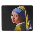 Typisch Hollands Rubber Mousepad - Das Mädchen mit dem Perlenohrring