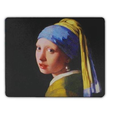 Typisch Hollands Mousepad - Rubber - The girl with the pearl