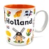 Typisch Hollands Large mug in gift box - Holland icons - Large cities.