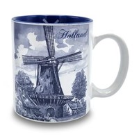 Typisch Hollands Holland coffee-tea mug - Mill decoration - Delft