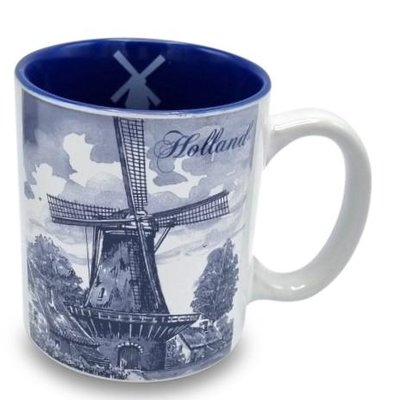 Typisch Hollands Holland Kaffee-Teebecher - Mühlendekoration - Delft