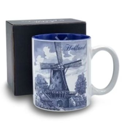 TTD Gifts Holland koffie-theemok - Molendecoratie - Delfts