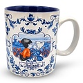 Typisch Hollands Large mug in gift box - Holland - Kiss couple - Blue