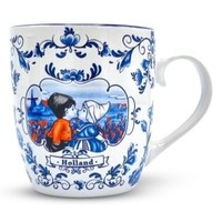 Heinen Delftware Senseo mok  - in geschenkbox (blauw)