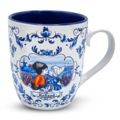 Heinen Delfts blauw Senseo Becher - in Geschenkbox (blau)