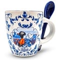 TTD Gifts Espresso mug with spoon - in gift box (Blue-white)