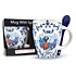 TTD Gifts Becher mit Löffel - Holland Rot-Weiß - Kusspaar - Blau