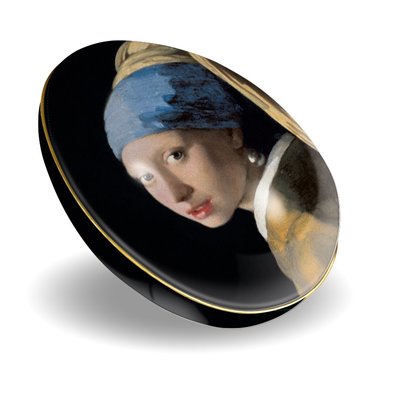 Typisch Hollands Easter egg (tin) filled with chocolate eggs - the girl with the pearl 150 grams