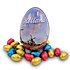 Typisch Hollands Easter egg (tin) tied with a bow and filled with chocolate eggs