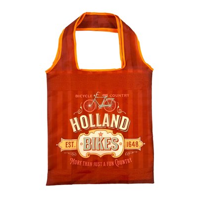 Typisch Hollands Opvouwbaar tasje Holland - Rood-Bikes