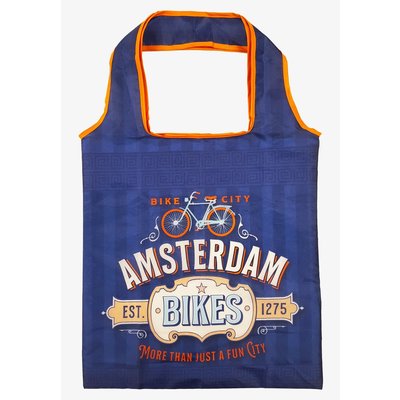 Matix Foldable bag Amsterdam - Blue-Bikes