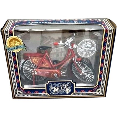 Typisch Hollands Miniatuurfiets - 18 cm - Rotterdam Rood