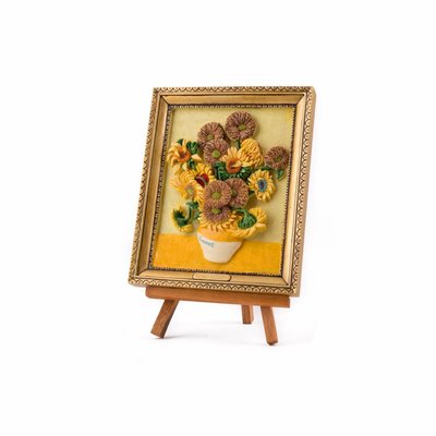 Typisch Hollands Schilderij op ezel - van Gogh Zonnebloemen