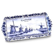 Typisch Hollands Tablett Holland - Delfter Blau - Kinderdijk