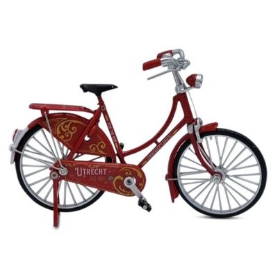 Typisch Hollands Miniaturfahrrad - 18 cm - Utrecht - Rot