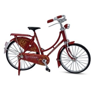 Typisch Hollands Miniaturfahrrad - 18 cm - Rotterdam Red