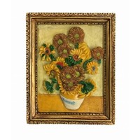 Typisch Hollands magneet polystone Zonnebloemen - Vincent van Gogh