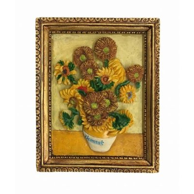 Typisch Hollands magneet polystone Zonnebloemen - Vincent van Gogh