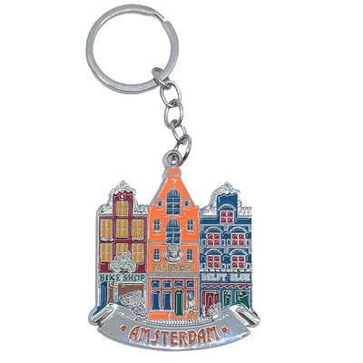 Matix Sleutelhanger 3 huisjes - Amsterdam