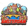 Typisch Hollands Magnet Amsterdam - Cartoon - Canal Belt