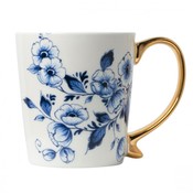 Typisch Hollands Luxury mug - Delft blue (gold ear)