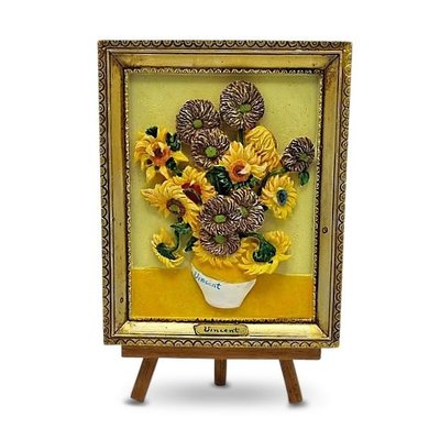 Typisch Hollands Schilderij op ezel - van Gogh Zonnebloemen