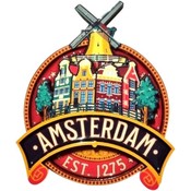 Typisch Hollands Magneet Amsterdam Vintage -Molens-Gevelhuizen
