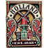 Typisch Hollands Magneet Holland (Wallplate/Poster)  - Rode molen Zaanse huisjes