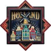 Typisch Hollands Magnet Holland (Octagon) - Vintage -Mills-Zaan houses