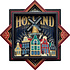 Typisch Hollands Magnet Holland (Octagon) - Weinlese - Mühlen-Zaan Häuser