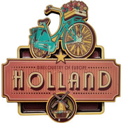 Typisch Hollands Magneet Holland - Vintage Fiets - Tulpen