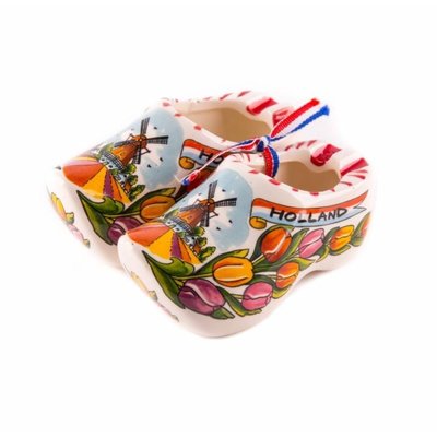 Matix Klompjes met tulpen (paar) 10 cm