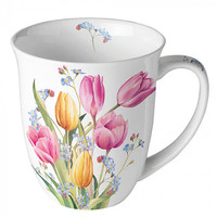 Typisch Hollands Mug - Porcelain - Dutch tulip bouquet