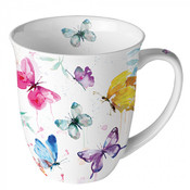 Typisch Hollands Mug - Porcelain - Butterflies