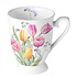 Typisch Hollands Mug on foot - Porcelain - Dutch tulip bouquet