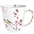Typisch Hollands Mug - Porcelain - Holland nature - Blossoms and tits