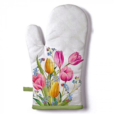 Typisch Hollands Luxus-Ofenhandschuh - Tulpenstrauß