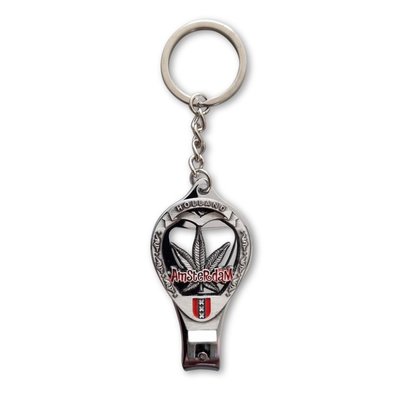 Matix Key ring Nail clipper - Amsterdam - Holland (on a chain) Silver colour
