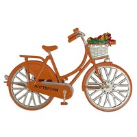 Typisch Hollands Magnet bicycle orange Rotterdam