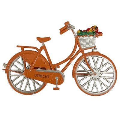 Typisch Hollands Magnet Fahrrad orange Utrecht